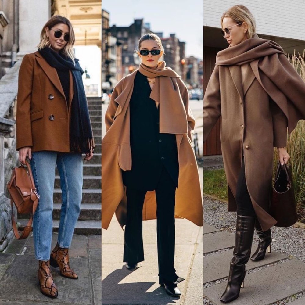 Пальто 2020 кэмел