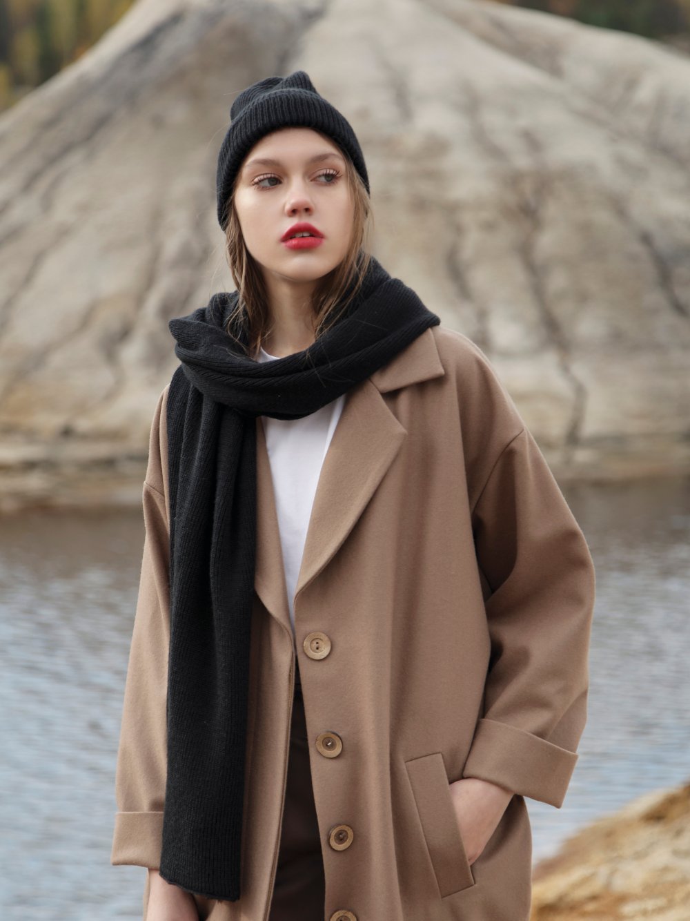 Осенние шарфы к пальто
