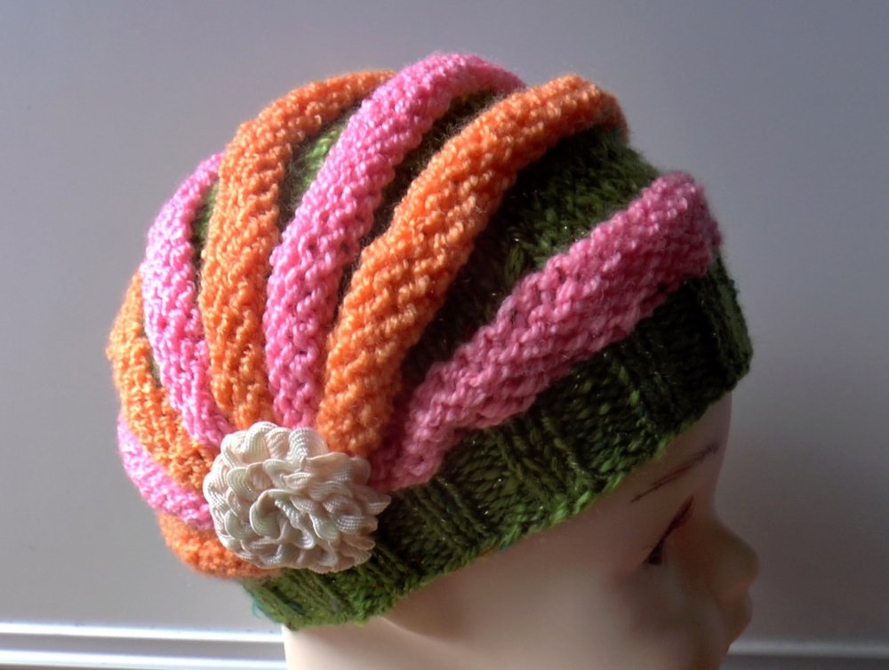Шапочка бохо крючком