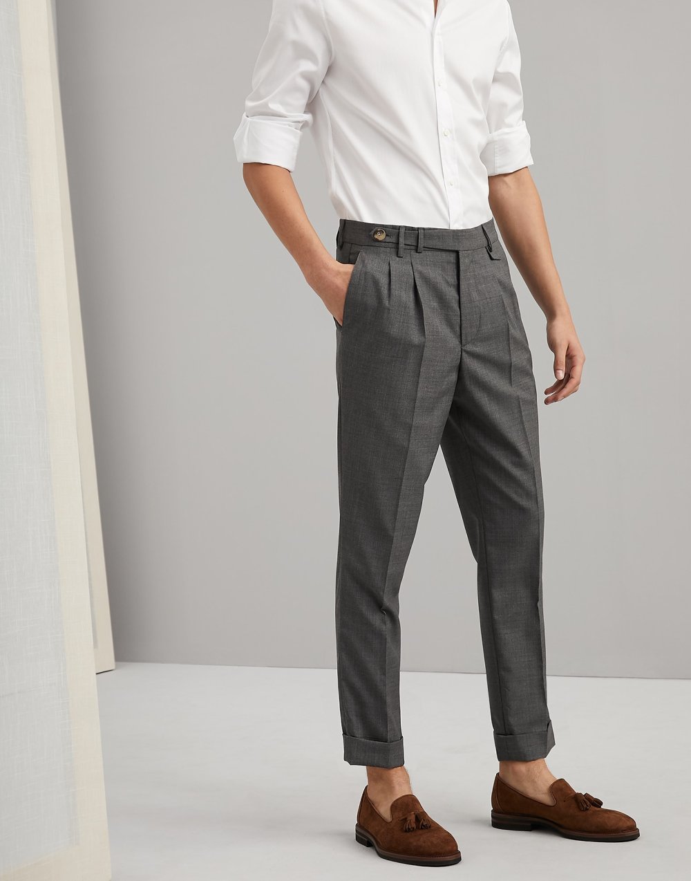 Драповые брюки мужские