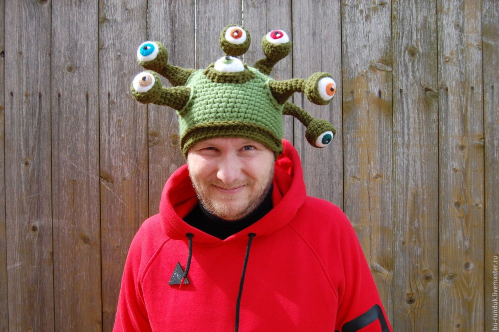 Модные вязаные мужские шапки 2019-2020