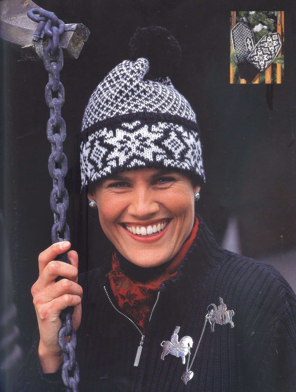 Шапка жаккард