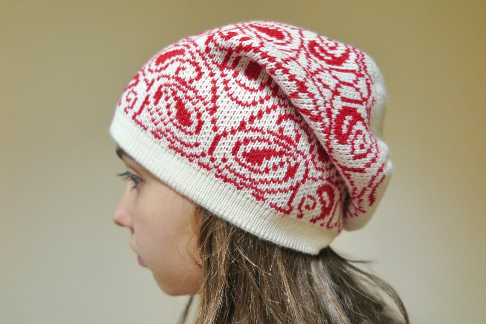 Для подростка на шапку жаккард