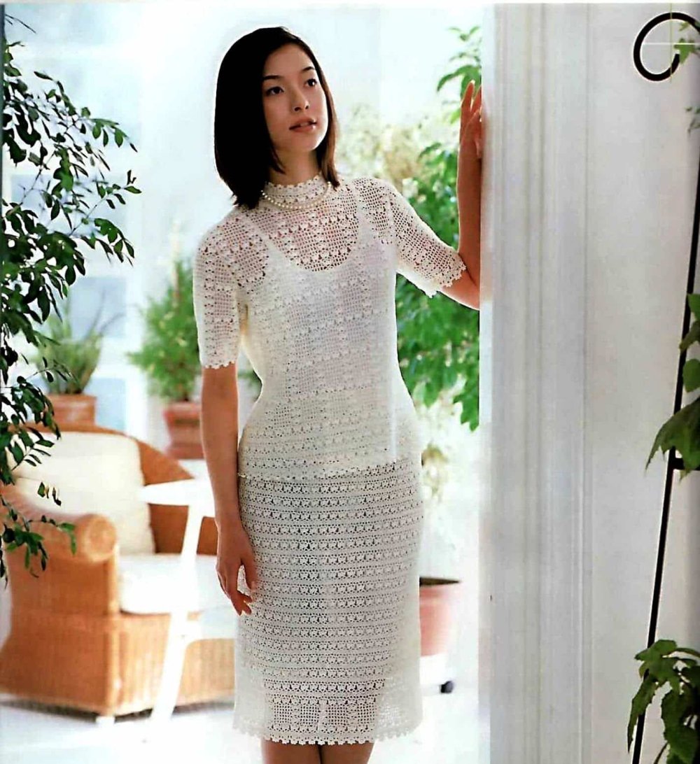 Летний костюм крючком