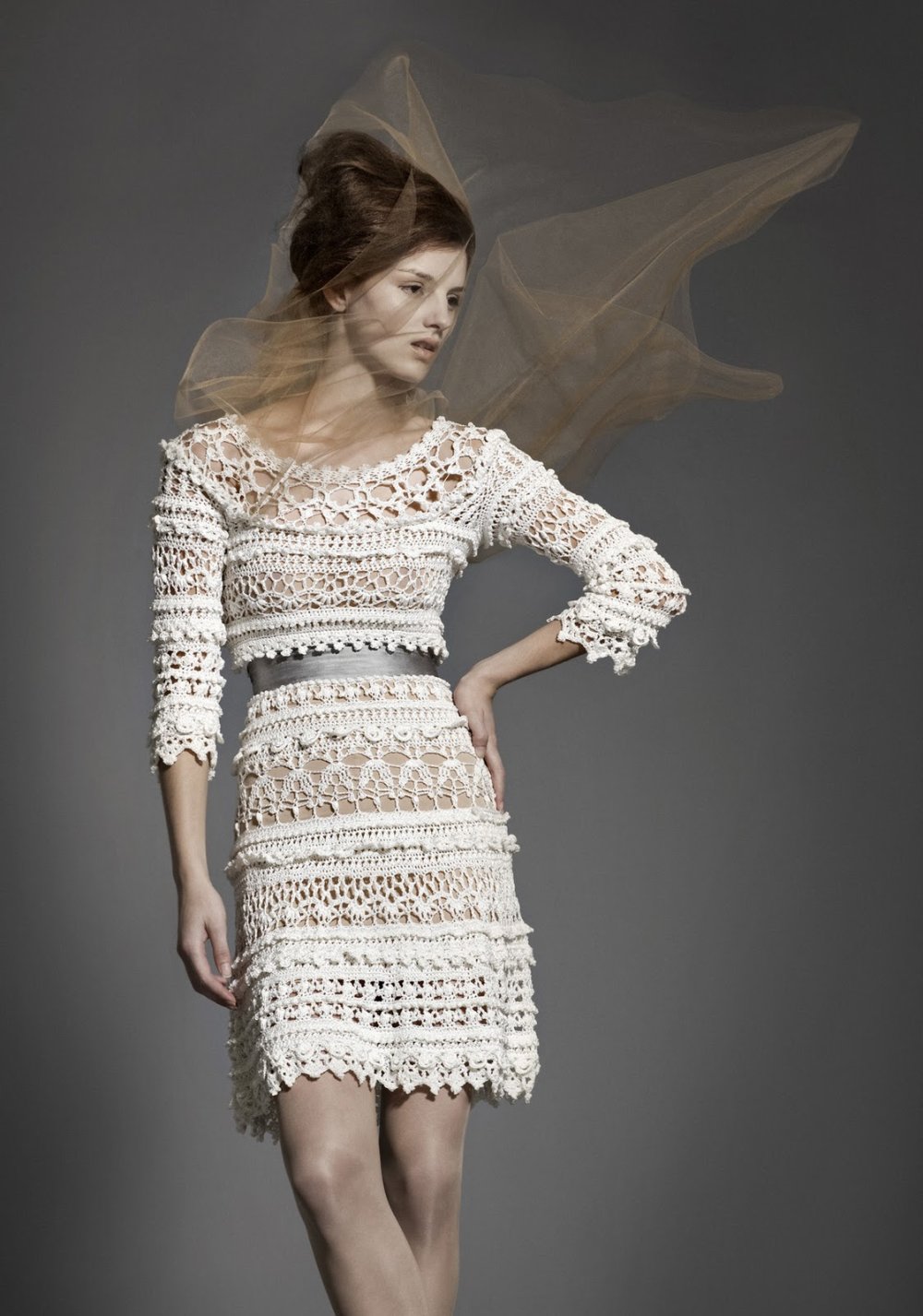 Платье крючком для женщин