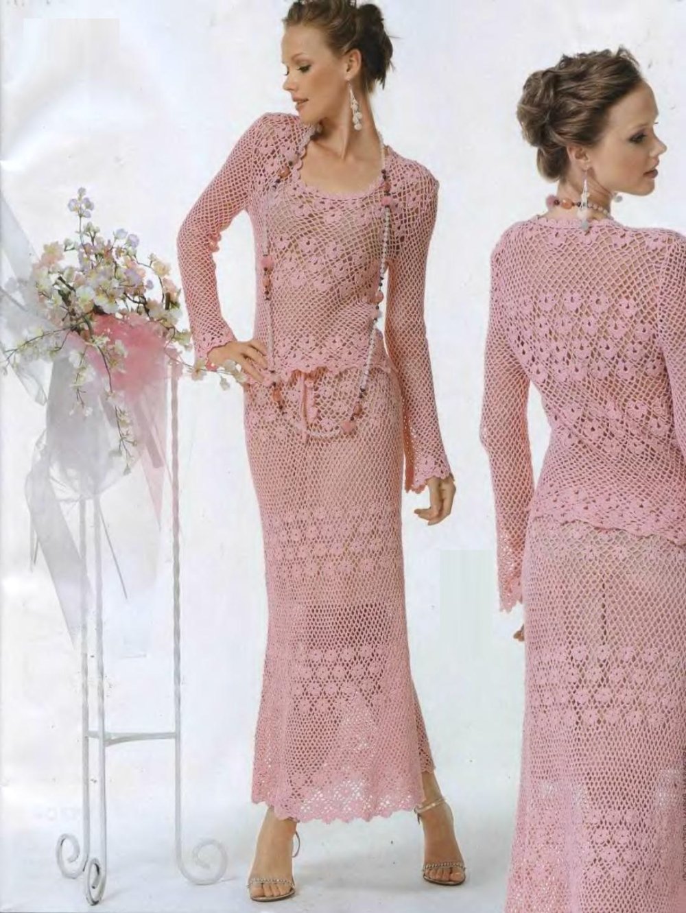 Вязаные летние костюмы для женщин