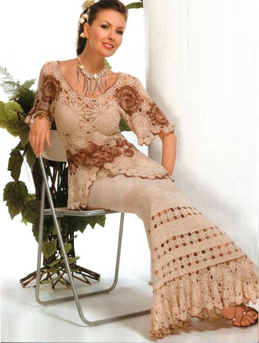 Вязаные костюмы крючком