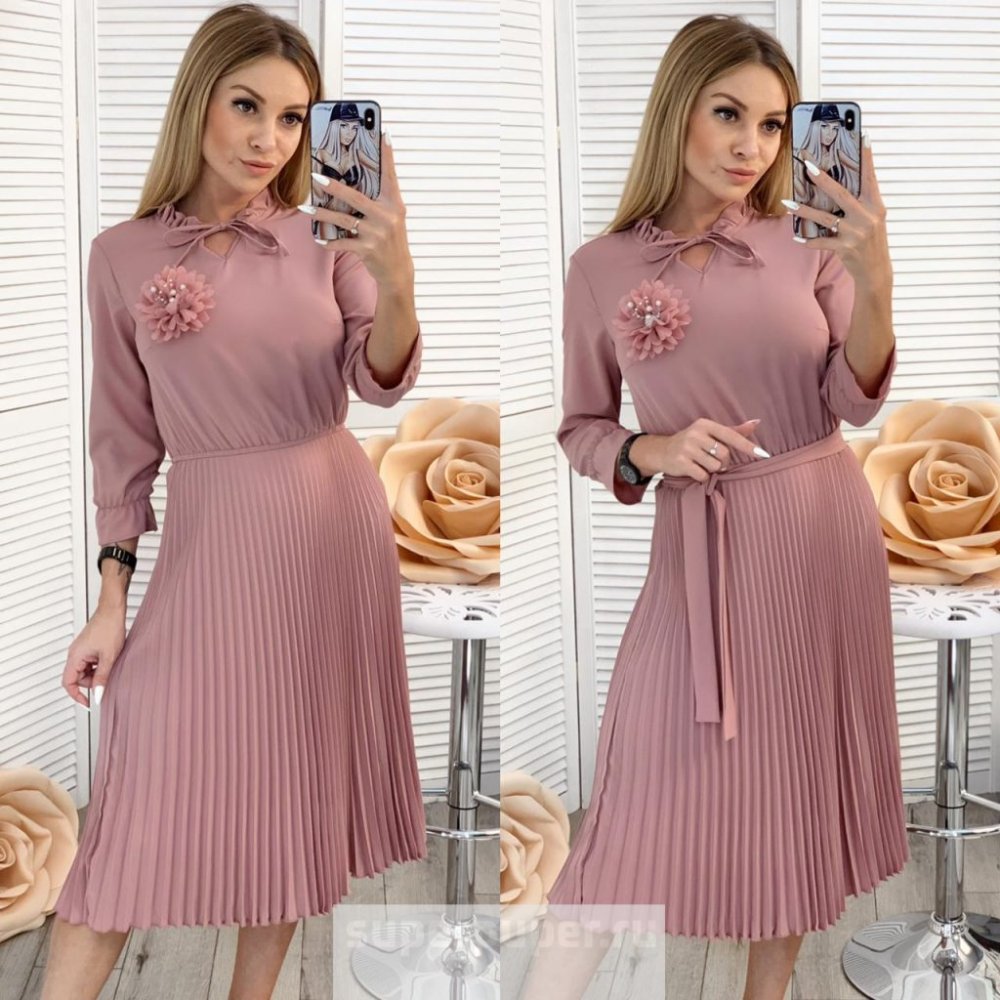 Платье на выпускной плиссе