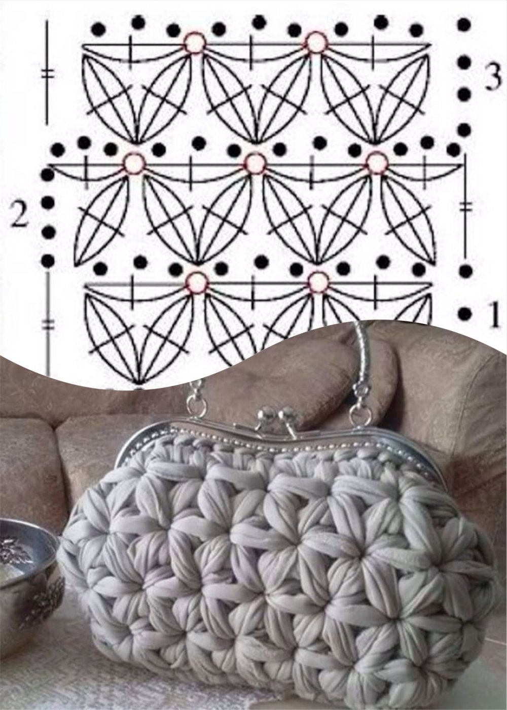 Снуд звездочки крючком