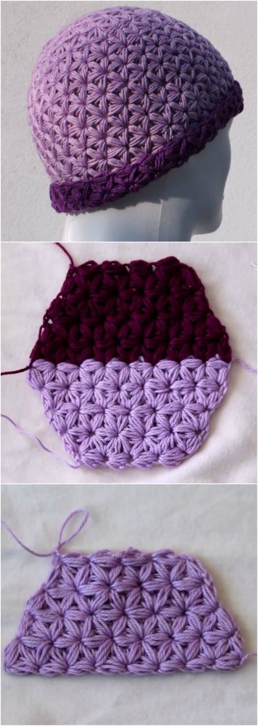 Воздушный узор для шапки