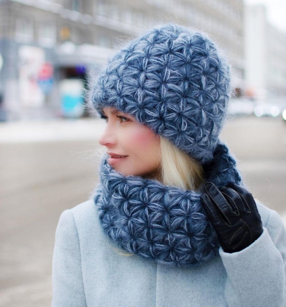 Шапочка узор Звездочка