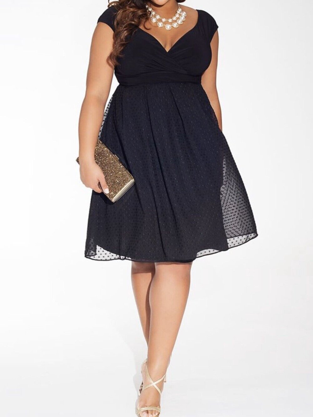 Черные вечерние платья для полных