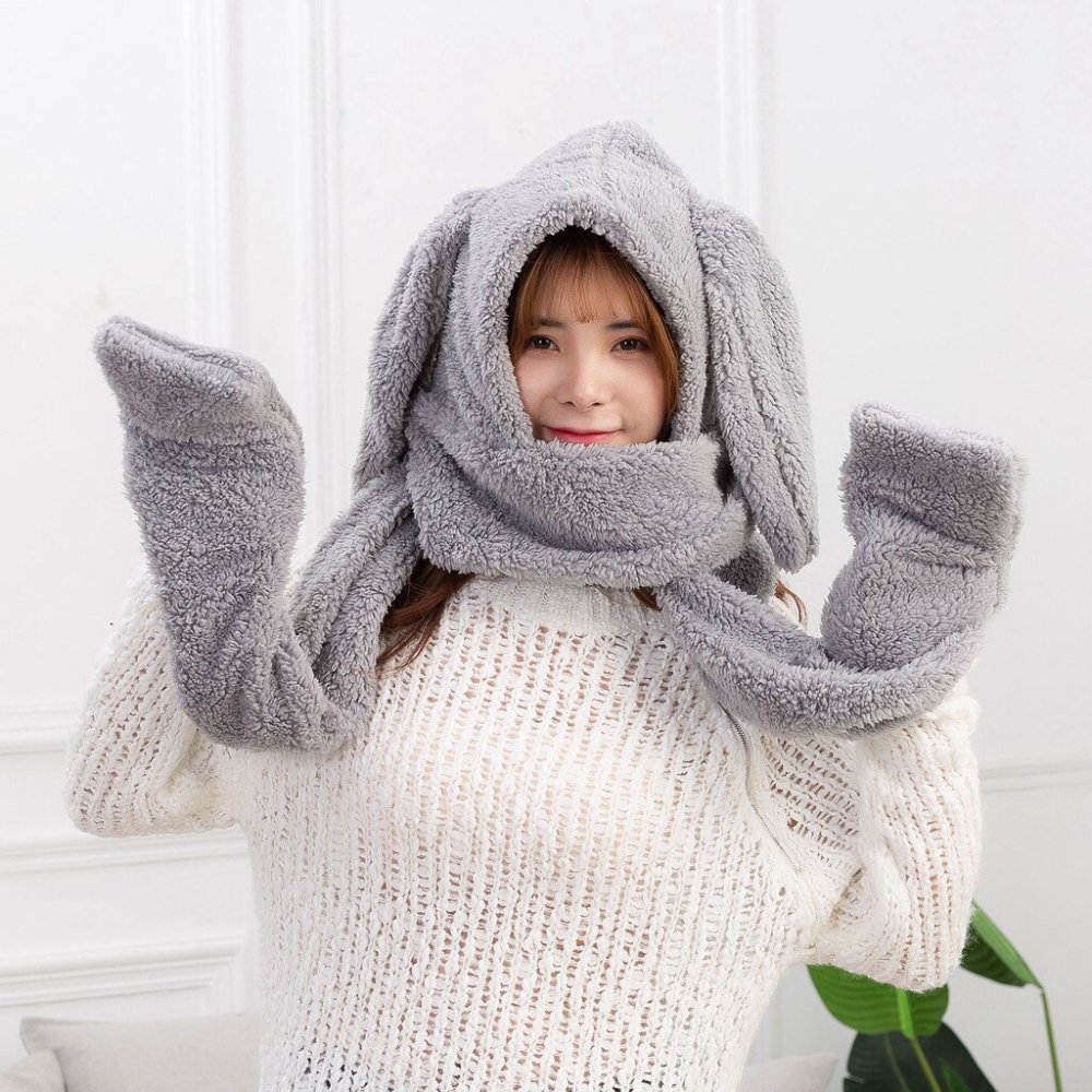 Шапка капюшон медведь