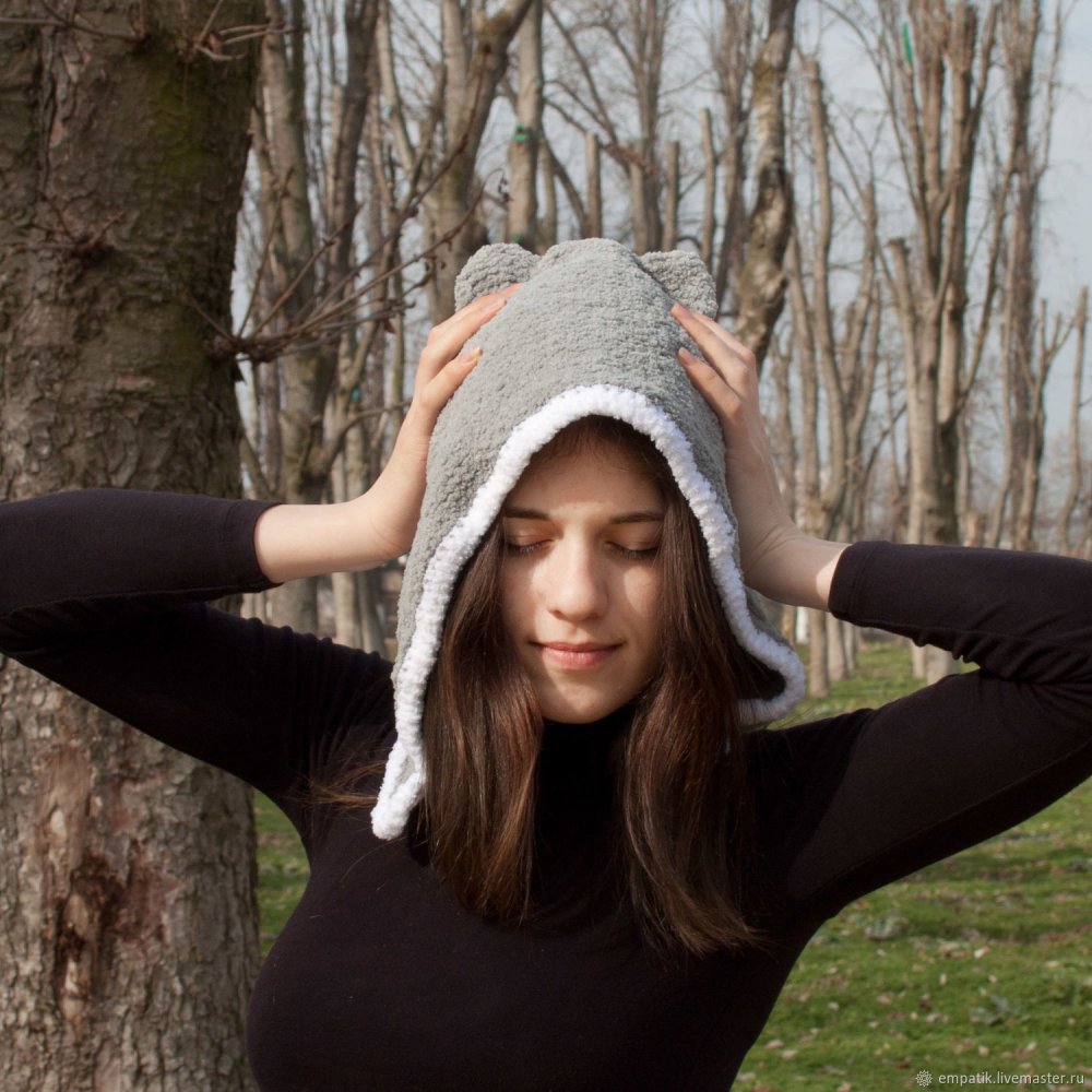 Шапка капюшон детская