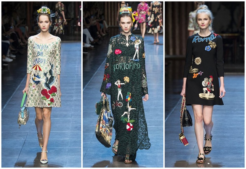 Коллекция Дольче Габбана 2016 Весна лето