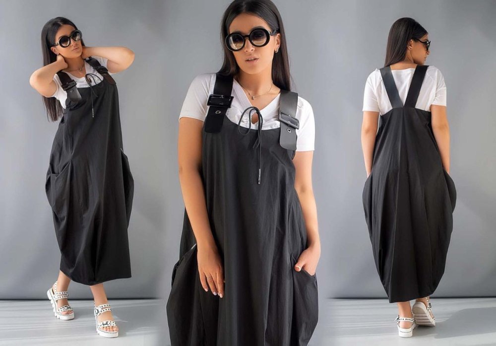 Сарафан черный