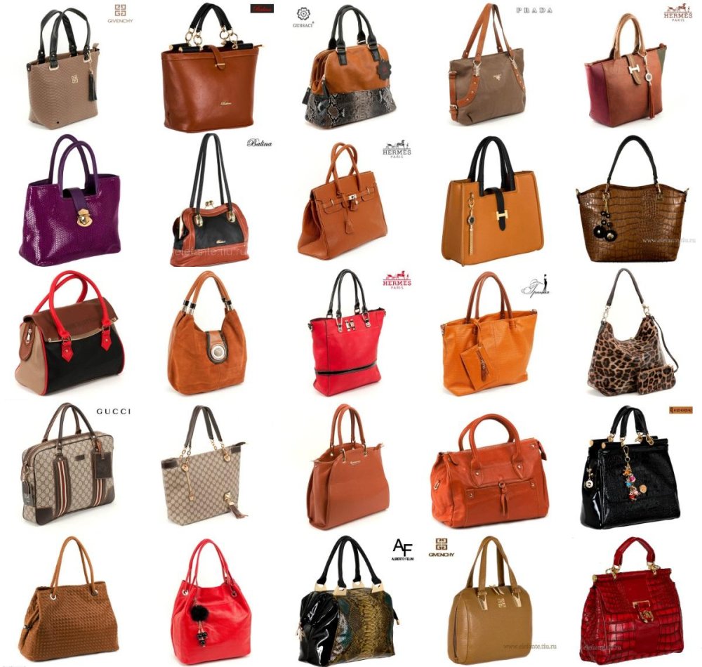 Формы сумок женских