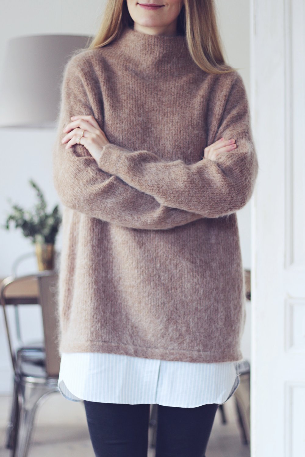 Свитер из ангоры разноцветный