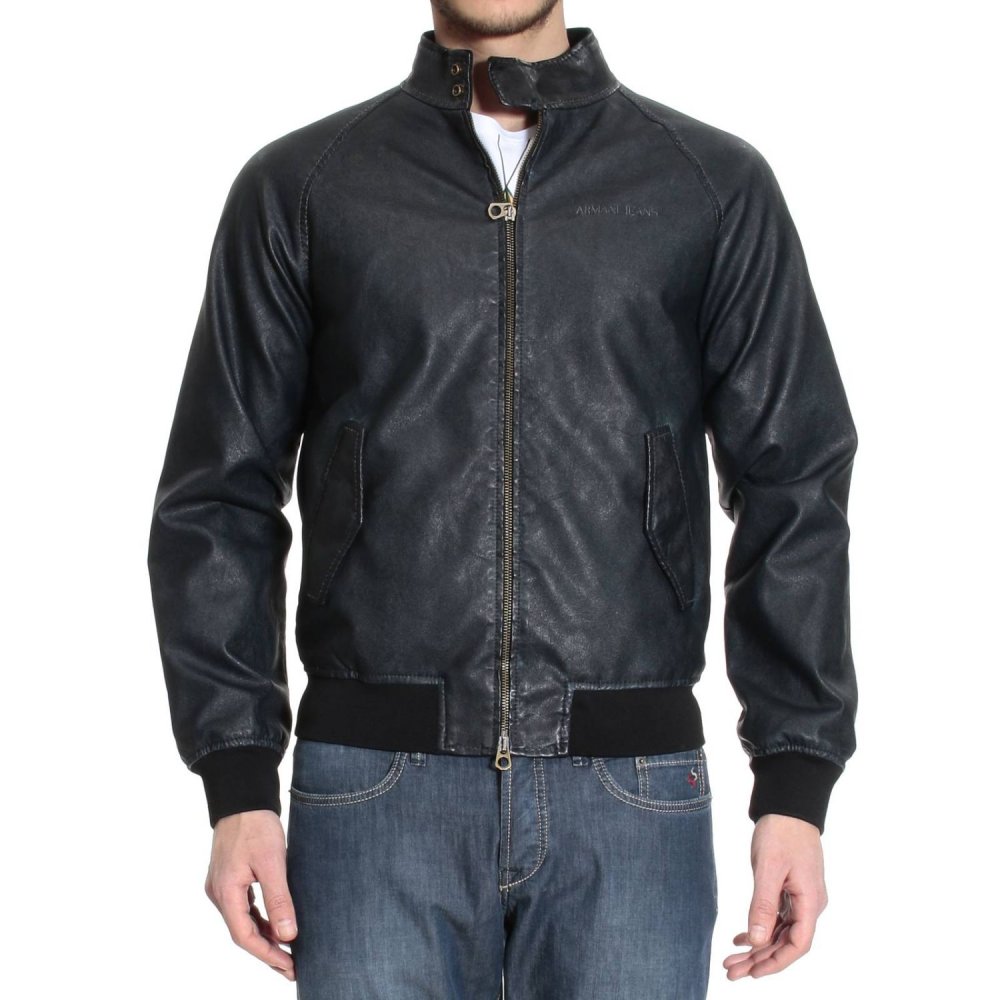 Армани джинс черный бомбер
