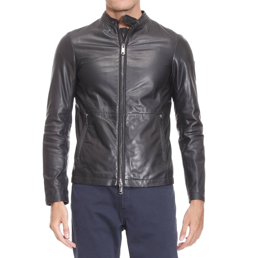 Армани белая кожаная куртка мужская Москва