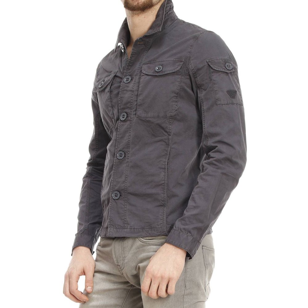 Armani Jeans куртка комбинированная мужская