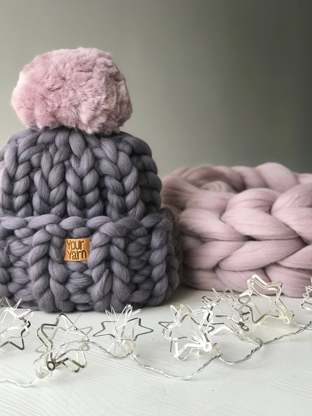 Объемная пряжа для шапки