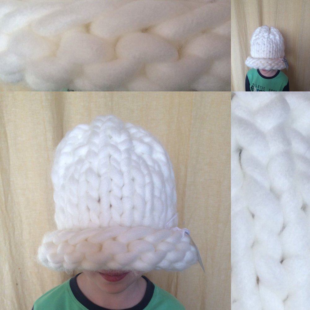 Шапка из пряжи зефир крючком