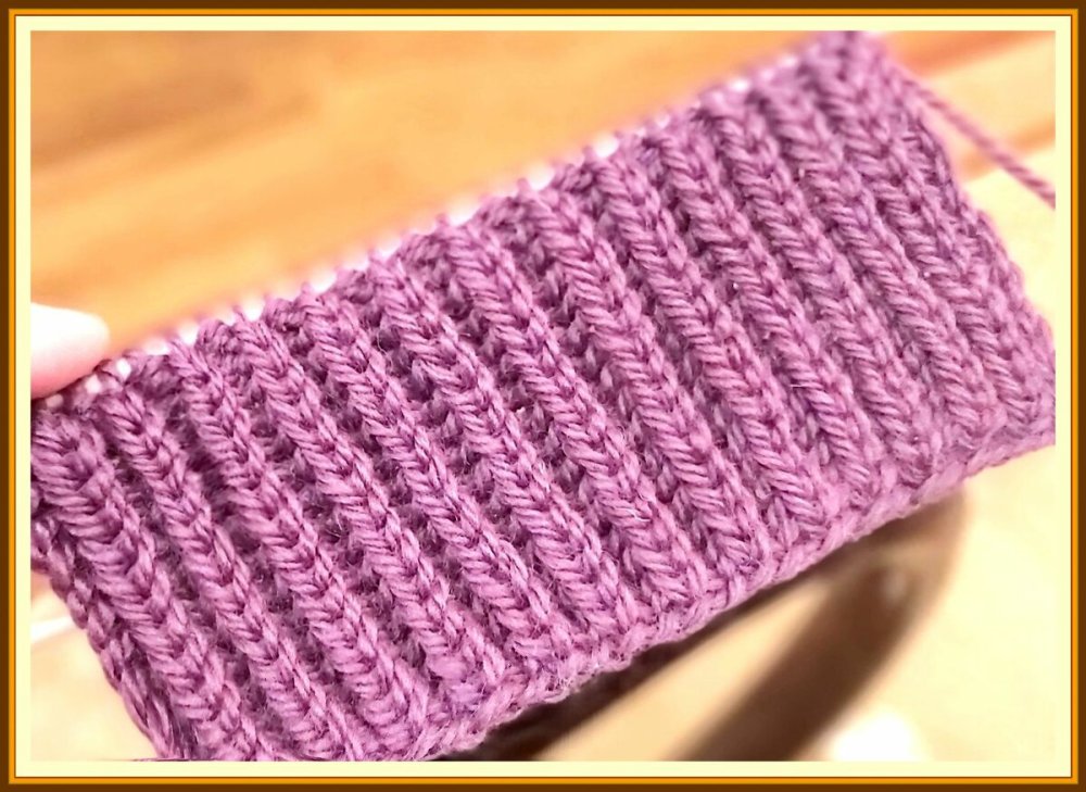 Вязание пышной резинки