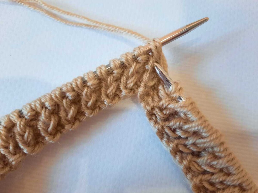 Носки резинкой спицами