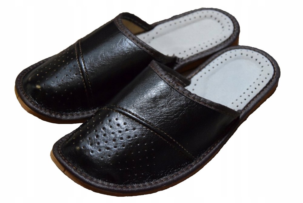 Мужские тапочки натуральная кожа польские laczki