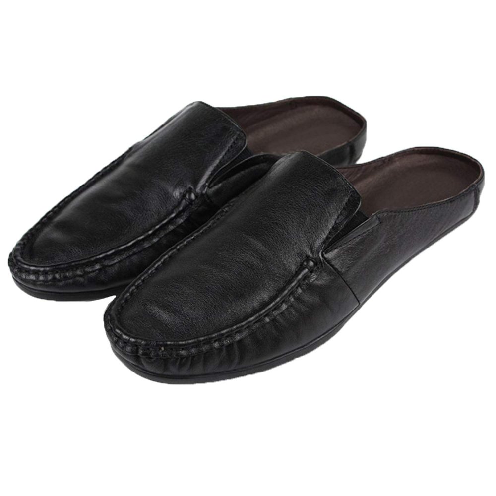 Тапочки дискваер кожаные мужские