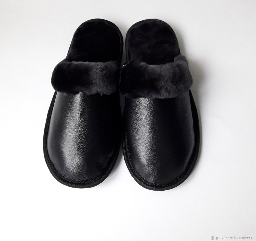 Тапочки мужские меховые 7015