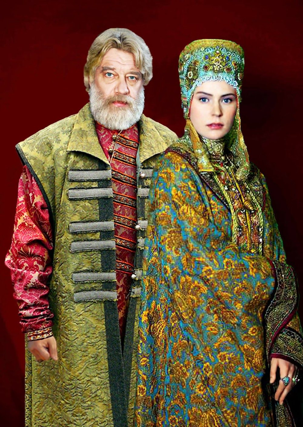 Костюм Деда Мороза Боярский бордо