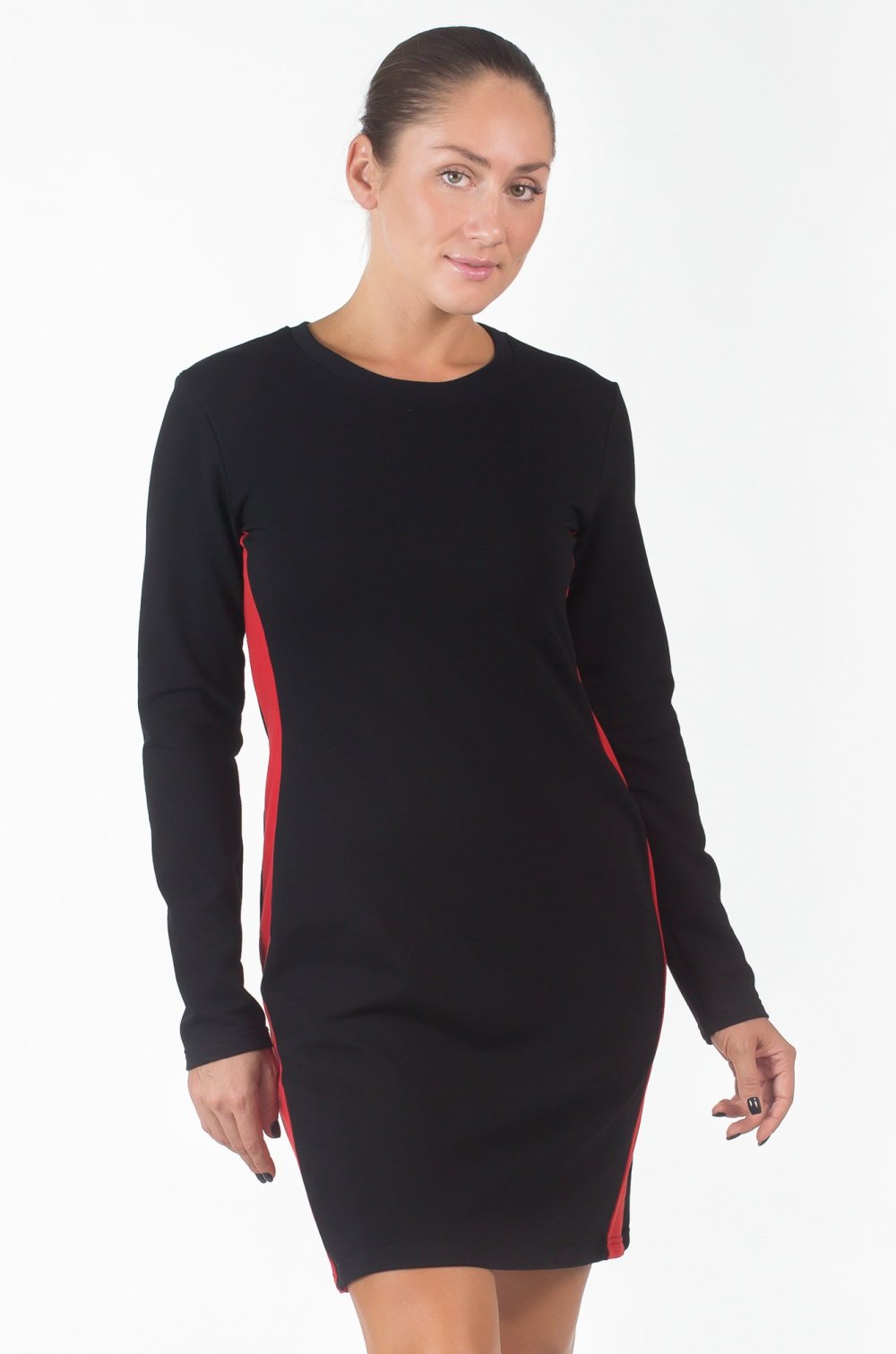 Платье с боковыми вставками