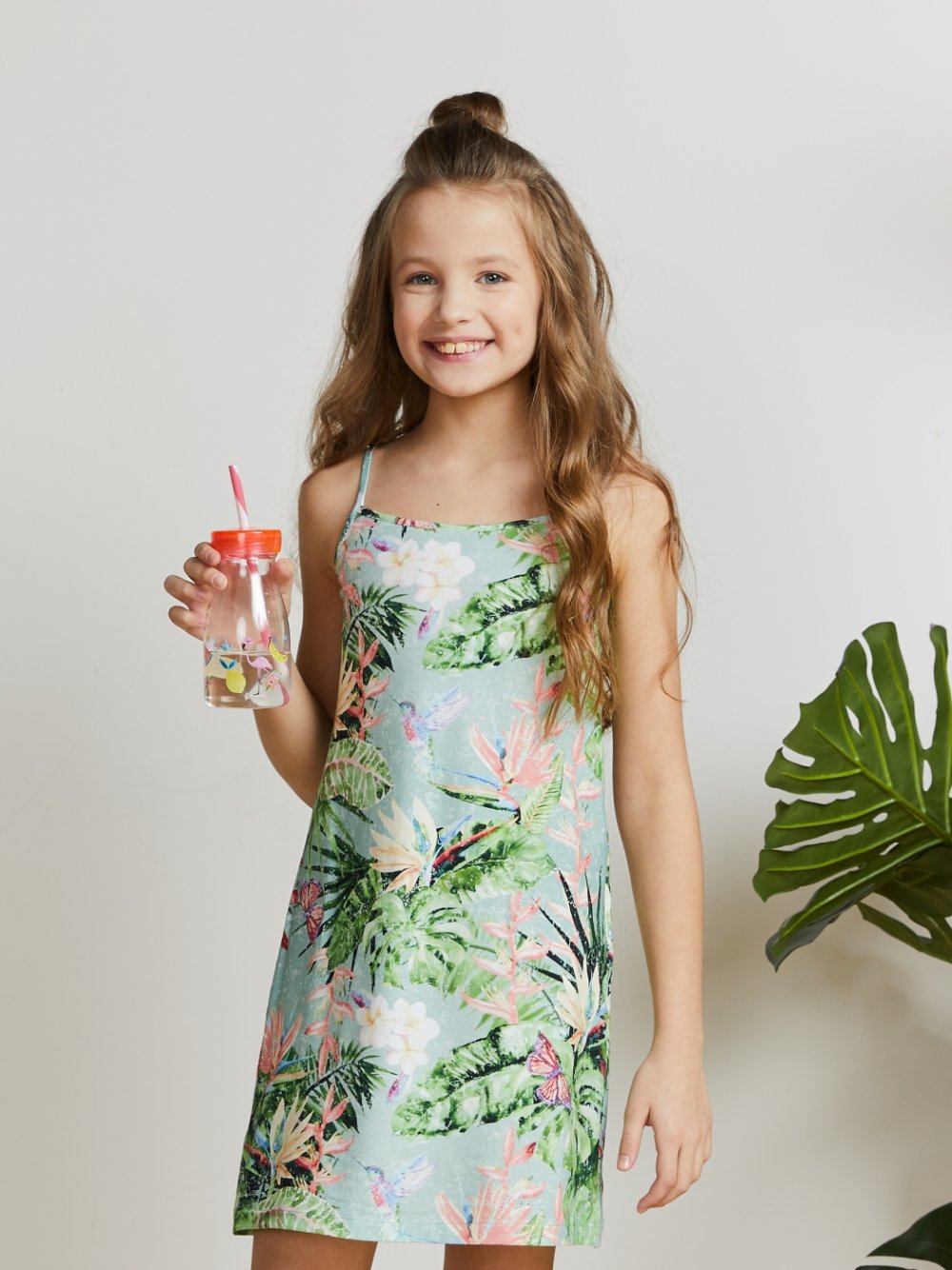 Платье "цветочек", желтое