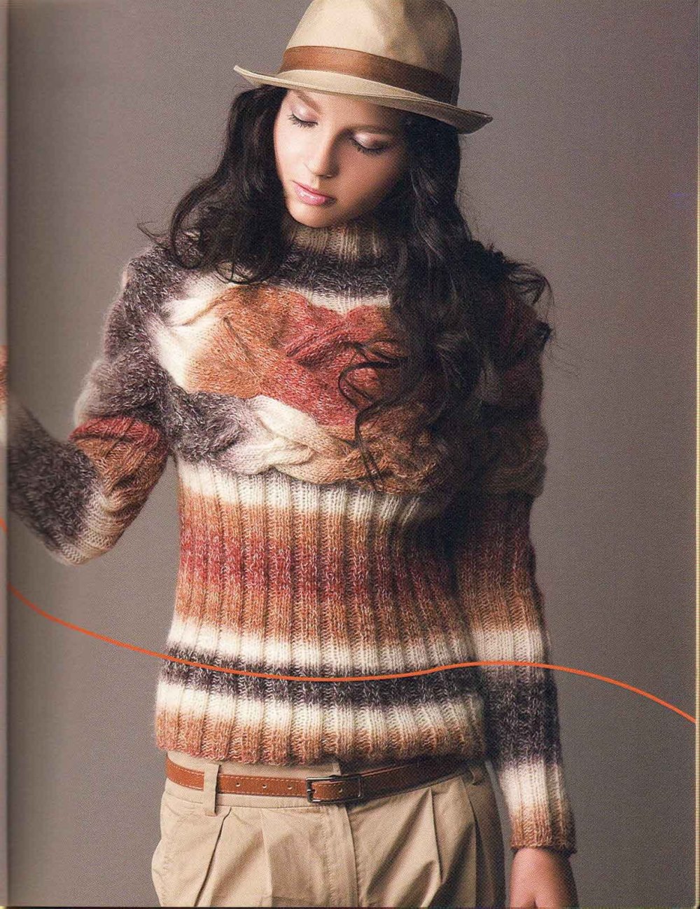 Вязаные меланжевые кофты