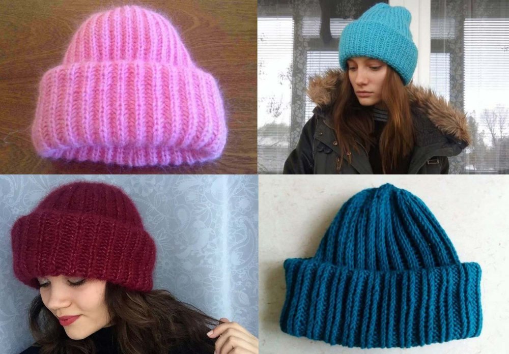 Шапка полупатентной резинкой