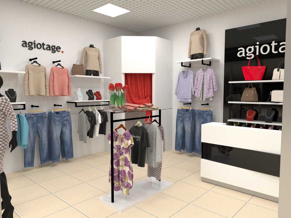 Красивый магазин одежды