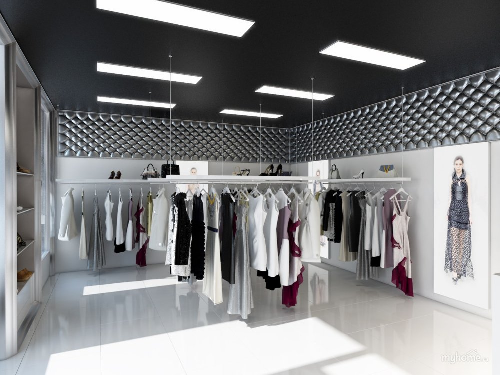 Интерьер магазина женской одежды