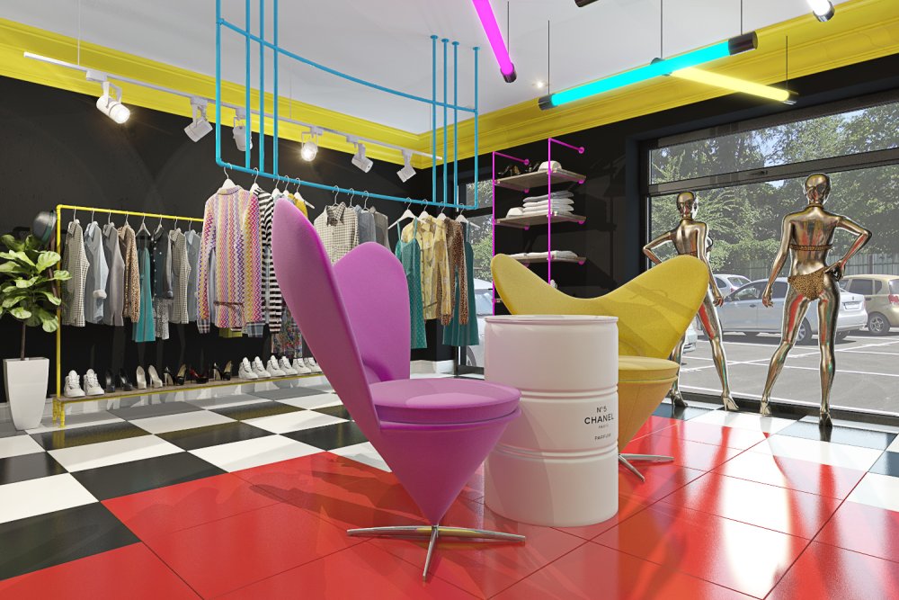 Красивый магазин одежды