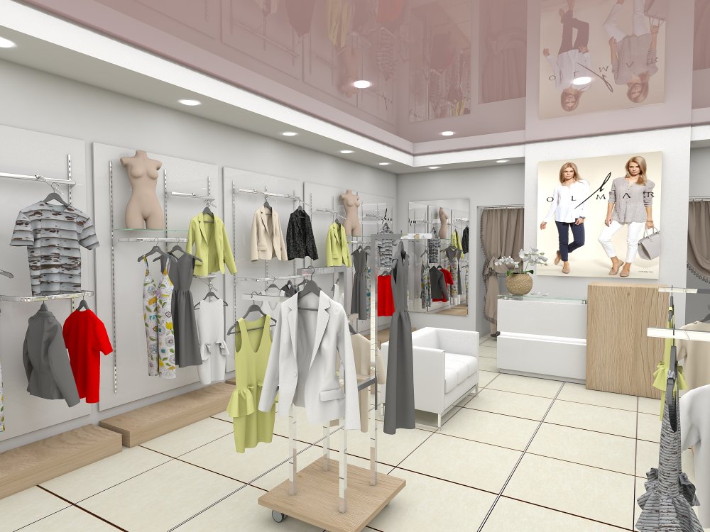 Дизайн магазина одежды