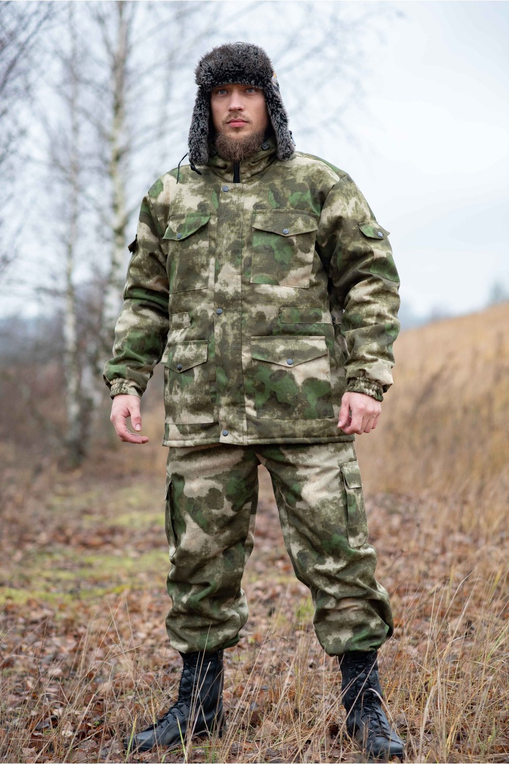 Костюм охранника зимний КМФ серый