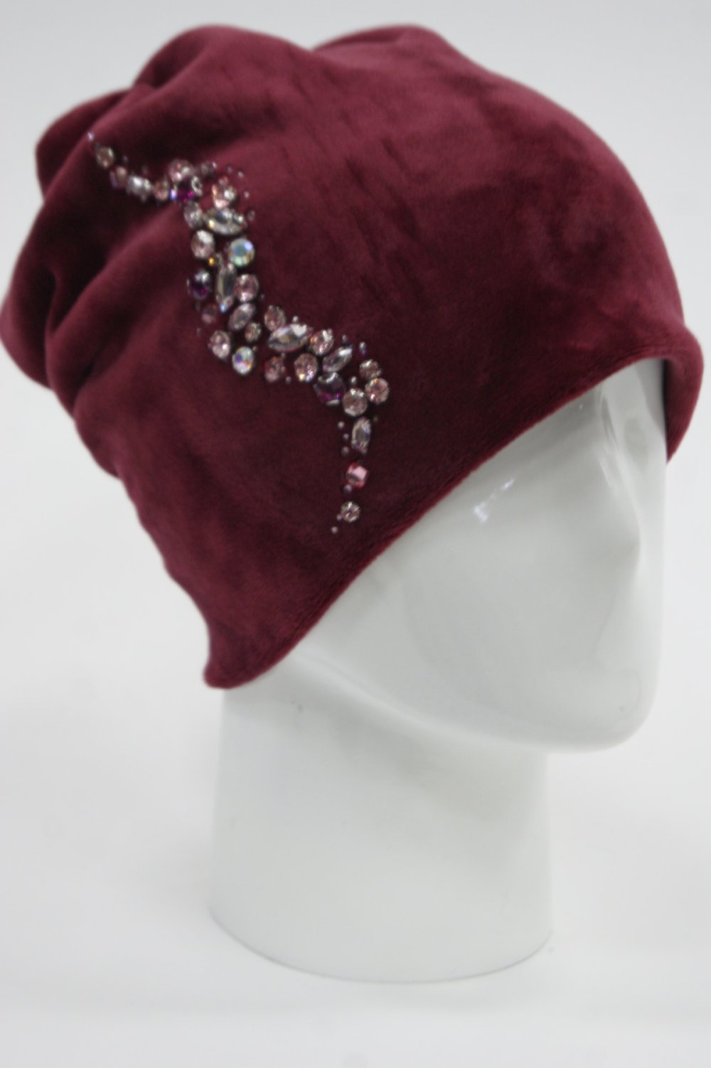 Женские шапки со стразами Swarovski