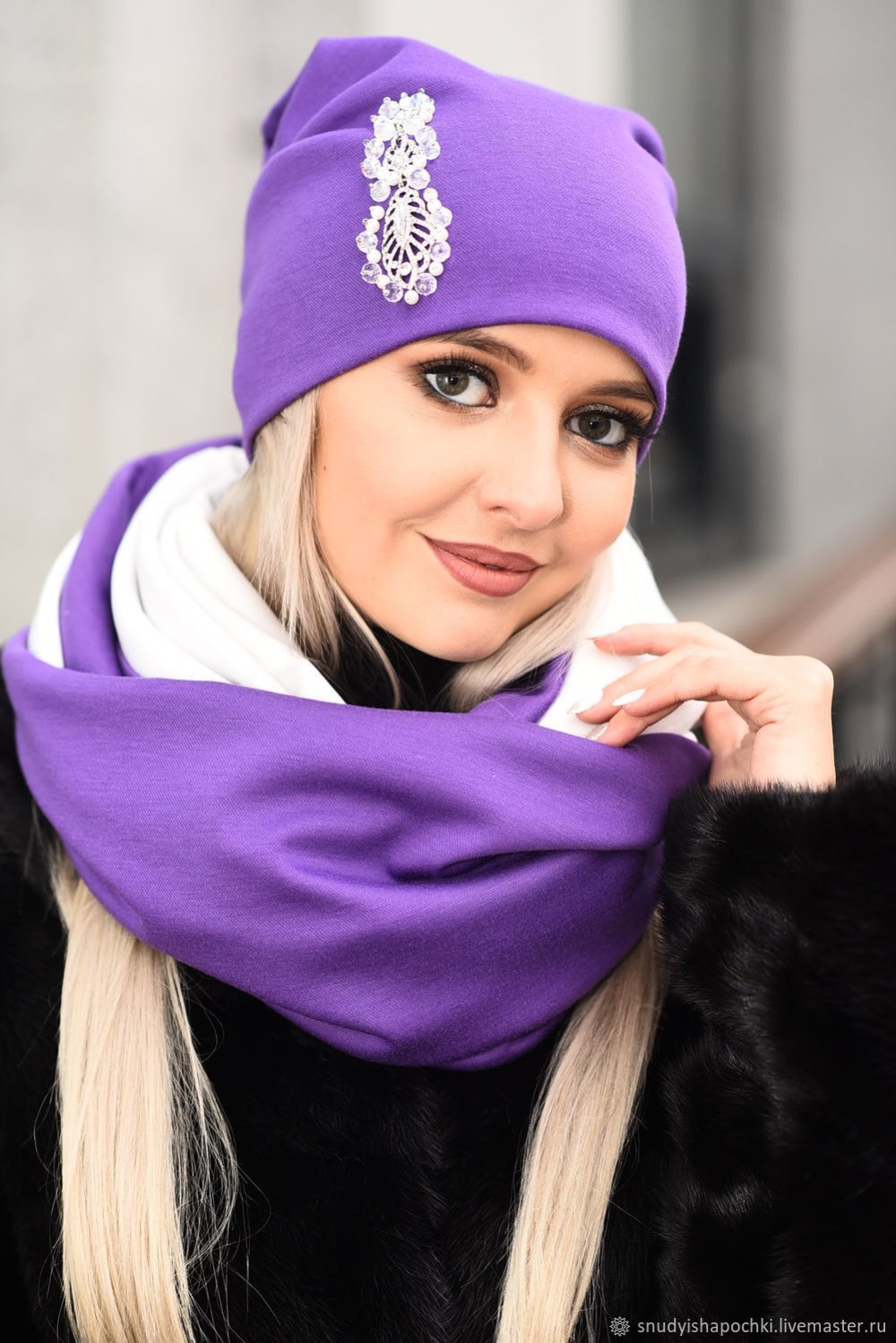 Шапки из флиса женские