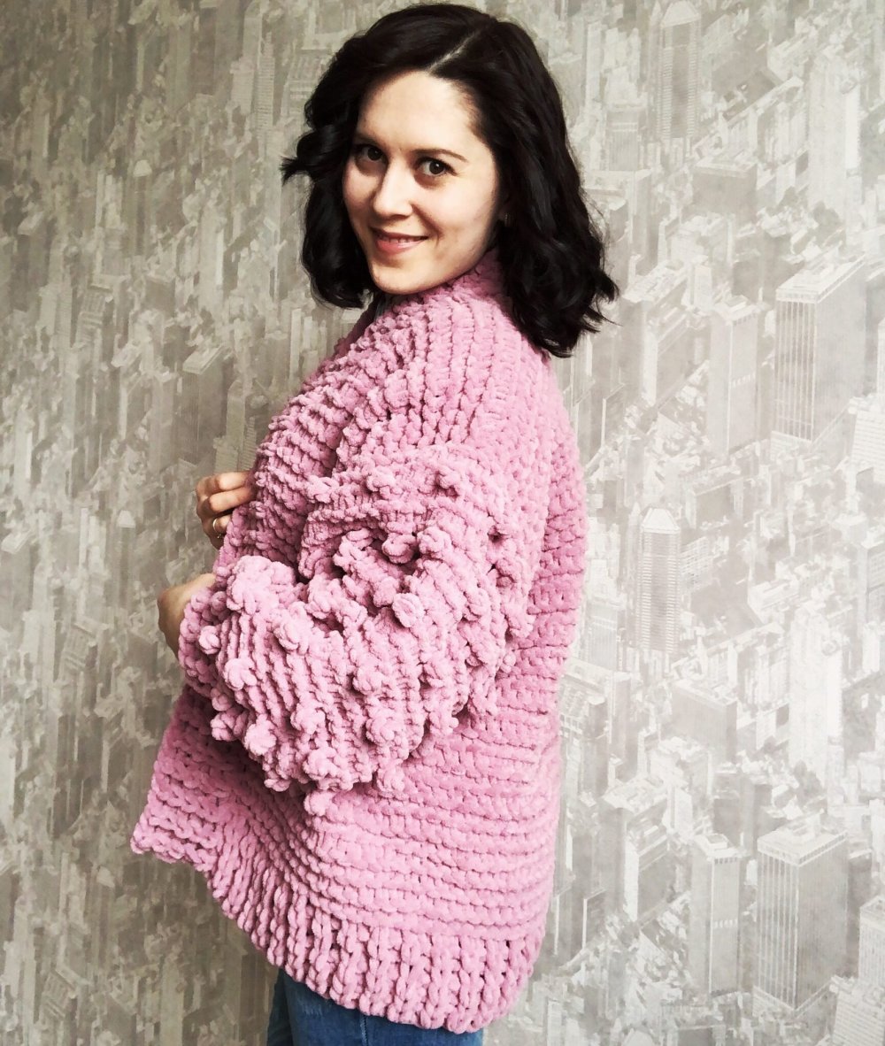 Кофта из Ализе Пуффи