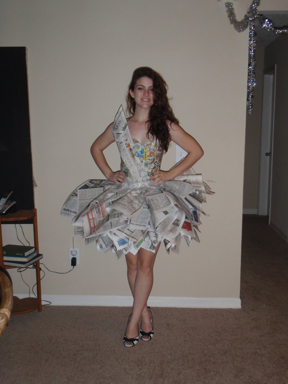 Платье из нетрадиционных материалов