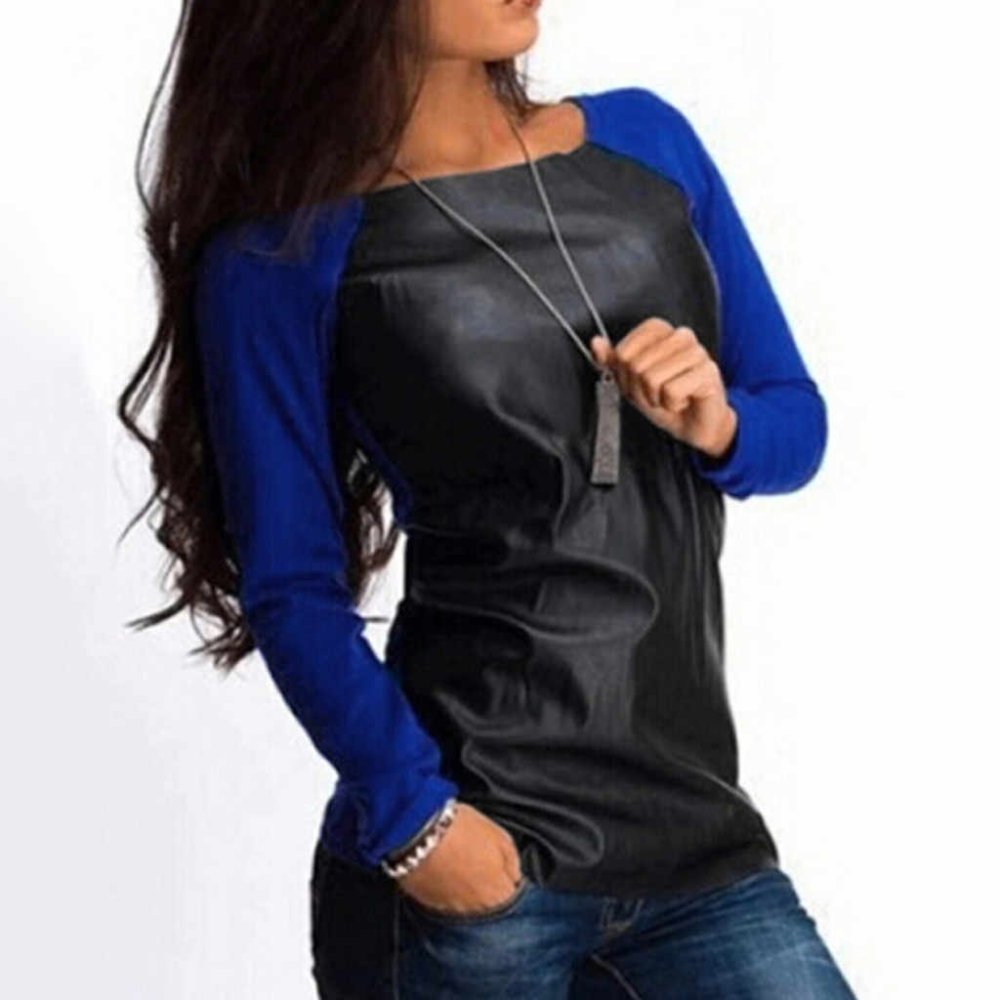 Комбинированный свитшот женский