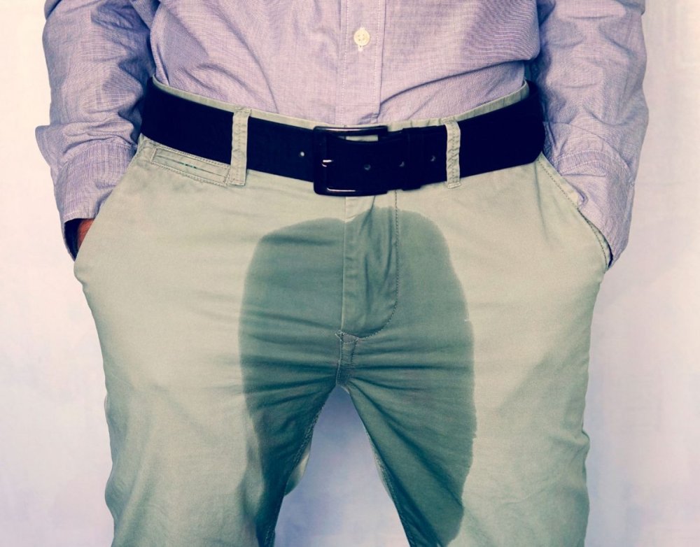 Мужской стоячий в штанах