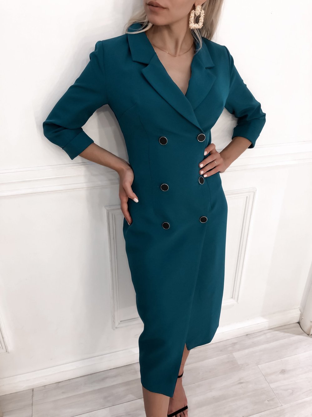 Missguided длинный пиджак платье