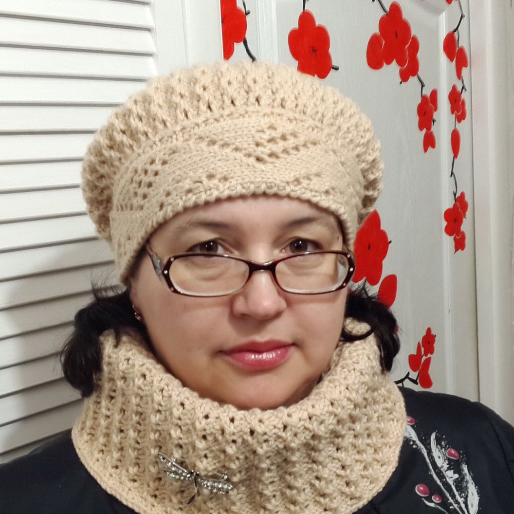 Вязаные шапки для женщин 50